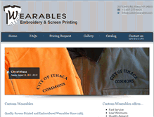 Tablet Screenshot of customwearables.com